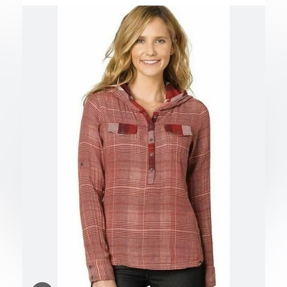 Hooded Plaid long sleeve - Picture 2 of 9